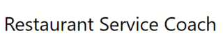 Restaurant Service Coach