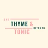 Thyme and Tonic
